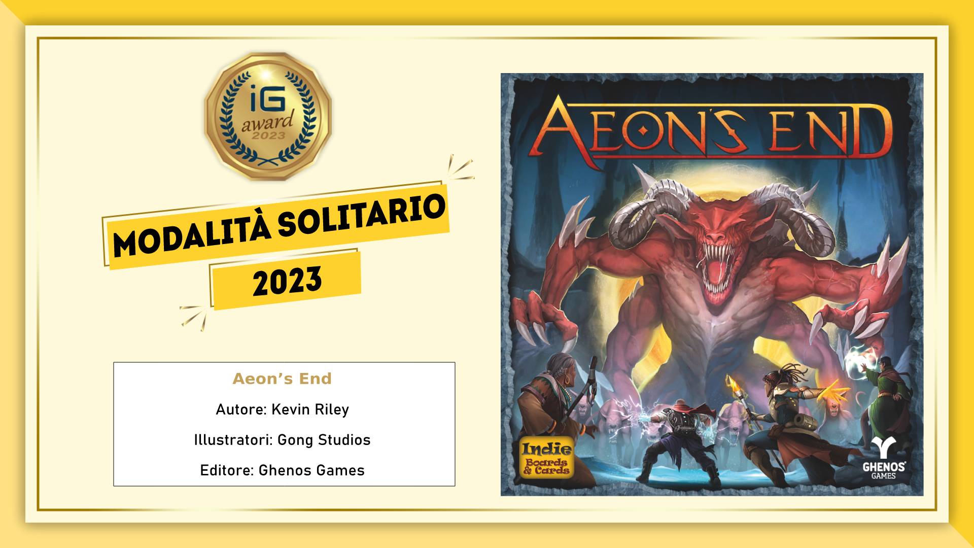 ioGioco Award 2023 - Modalità Solitario