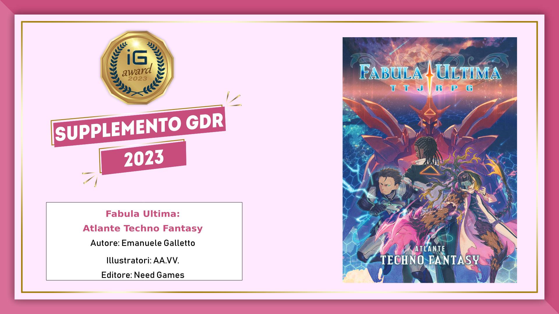 ioGioco Award 2023 - Supplemento GDR