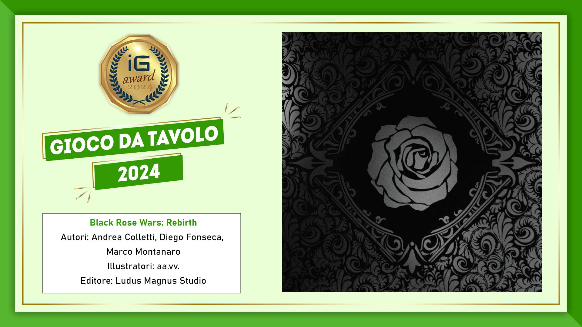 Vincitore ioGioco Award GDT 2024