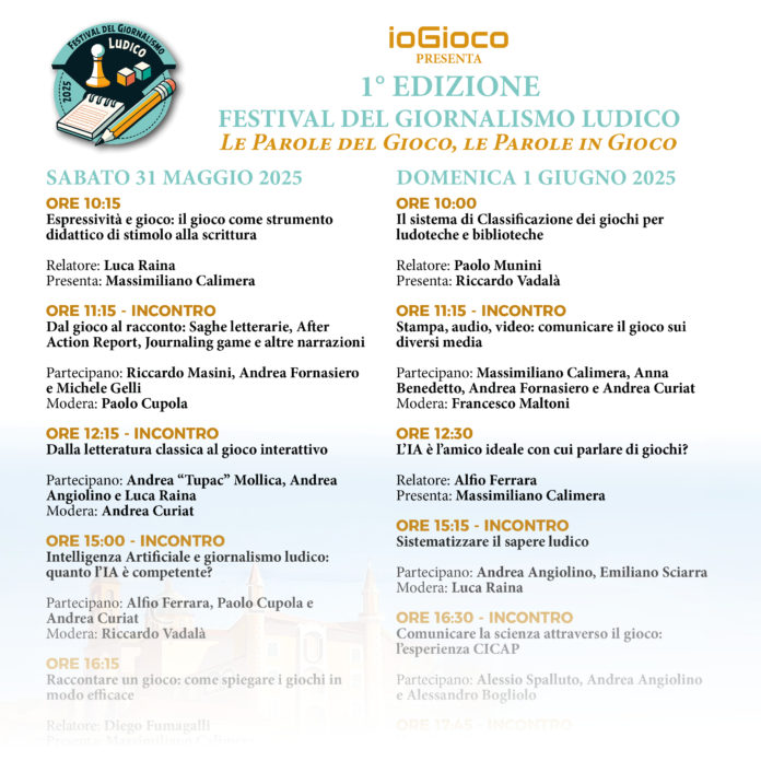 Festival del Giornalismo Ludico Locandina pagina quadrata