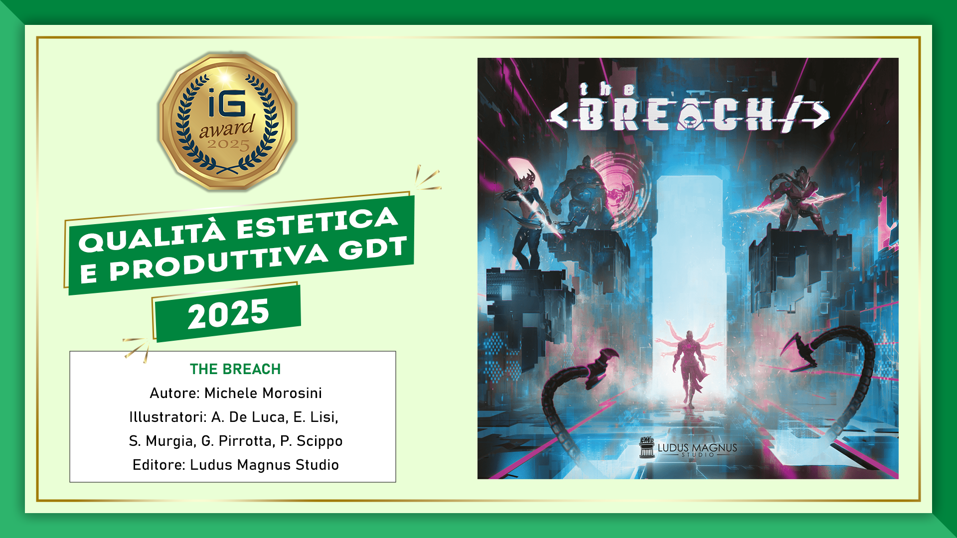ioGioco Award Qualità estetica e produttiva gdt 2025